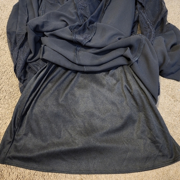 Black Lace Mermaid Maxi Dress, Women's XS [NWT!] - Picture 7 of 9